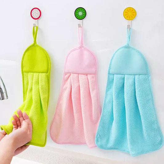 1Pc Hanging Microfiber Kitchen Hand Towel