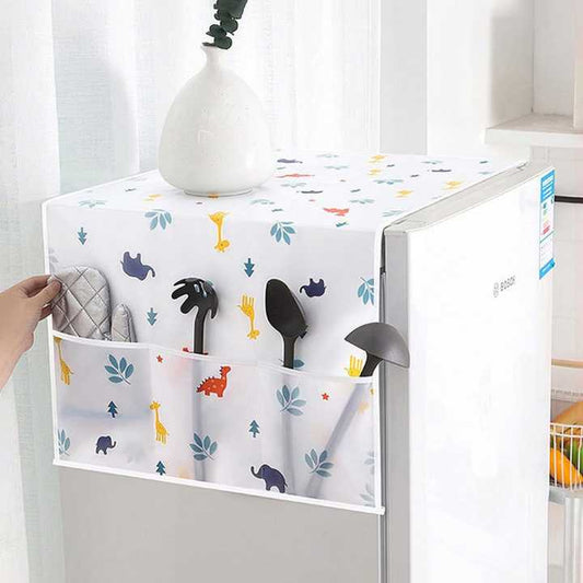 Fridge Cover Organizer with Side Pockets
