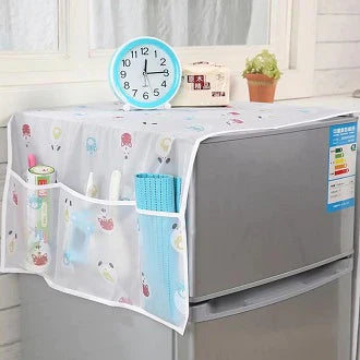 Fridge Cover Organizer with Side Pockets