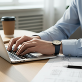GearLine Dual Strap Navy Blue & Gray Men Watch