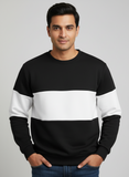 Zebra Black and White Block Sweatshirt